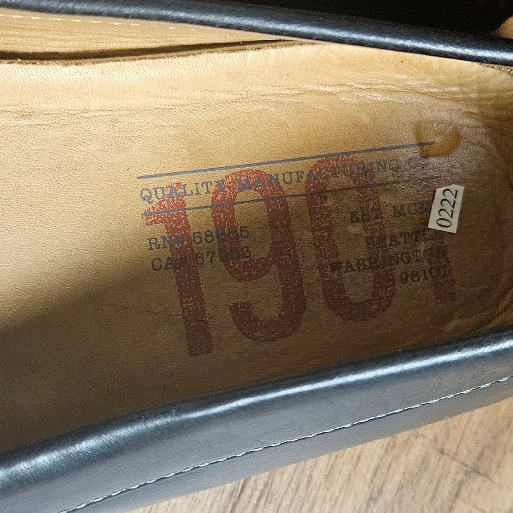 1901 Destin Horse Bit Leather Driving Shoes Loafers Slip On 12 M Black M06516